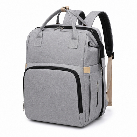 3-in-1 Diaper Backpack with Travel Cot – product image