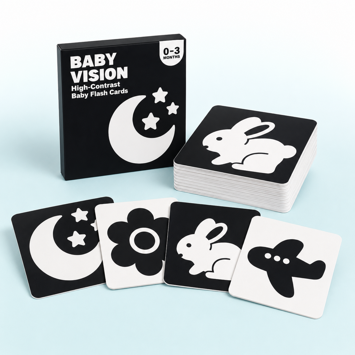 High-Contrast Baby Flash Cards – product image