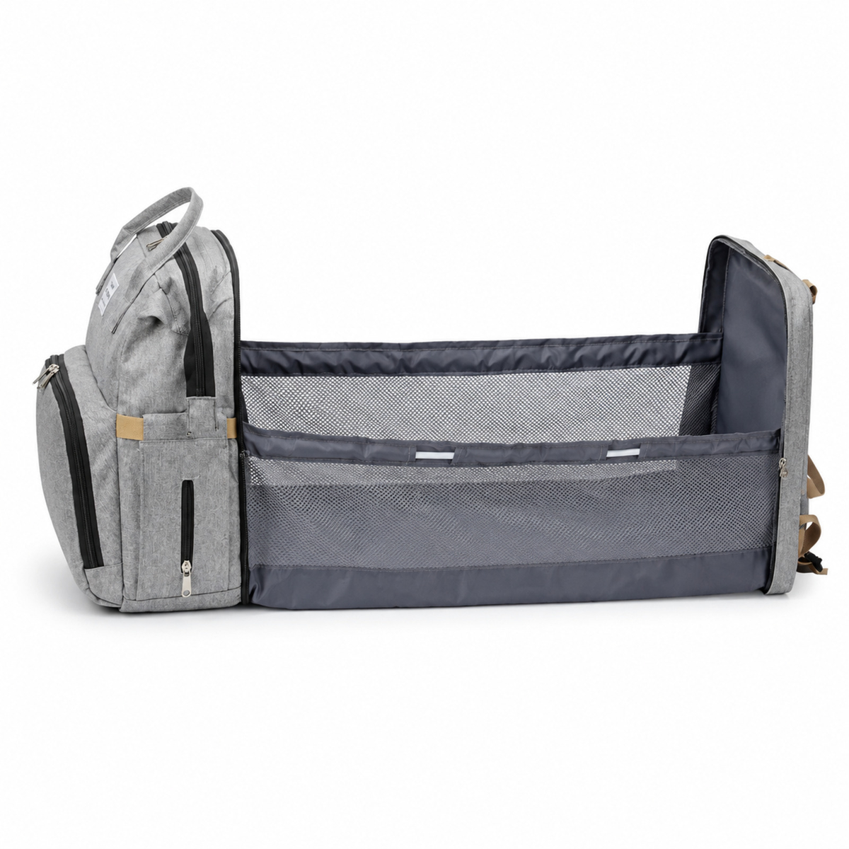 3-in-1 Diaper Backpack with Travel Cot – cot mode
