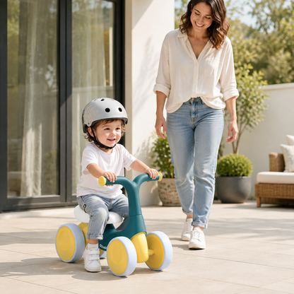 Baby Balance Bike – 4-Wheel Ride-On in use
