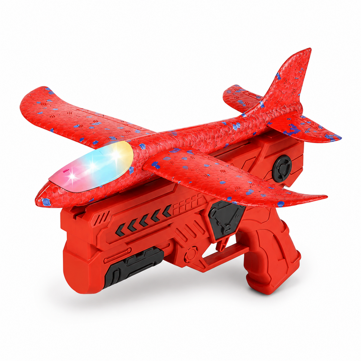 Foam Airplane Launcher Toy – launcher red