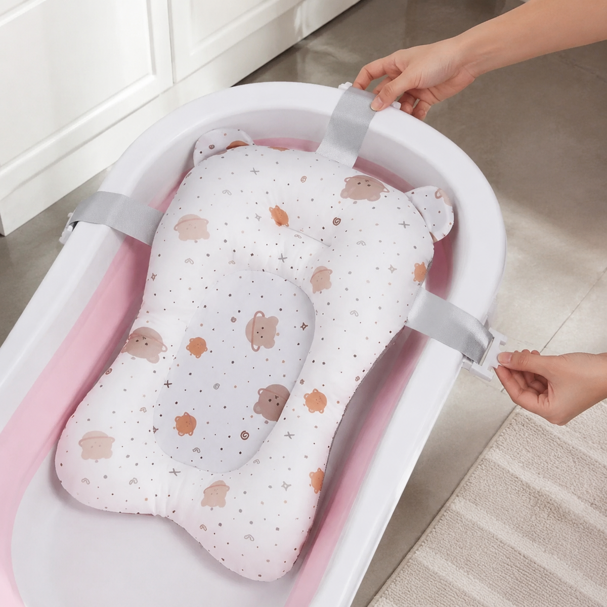 Baby Bath Support Cushion – cushion setup