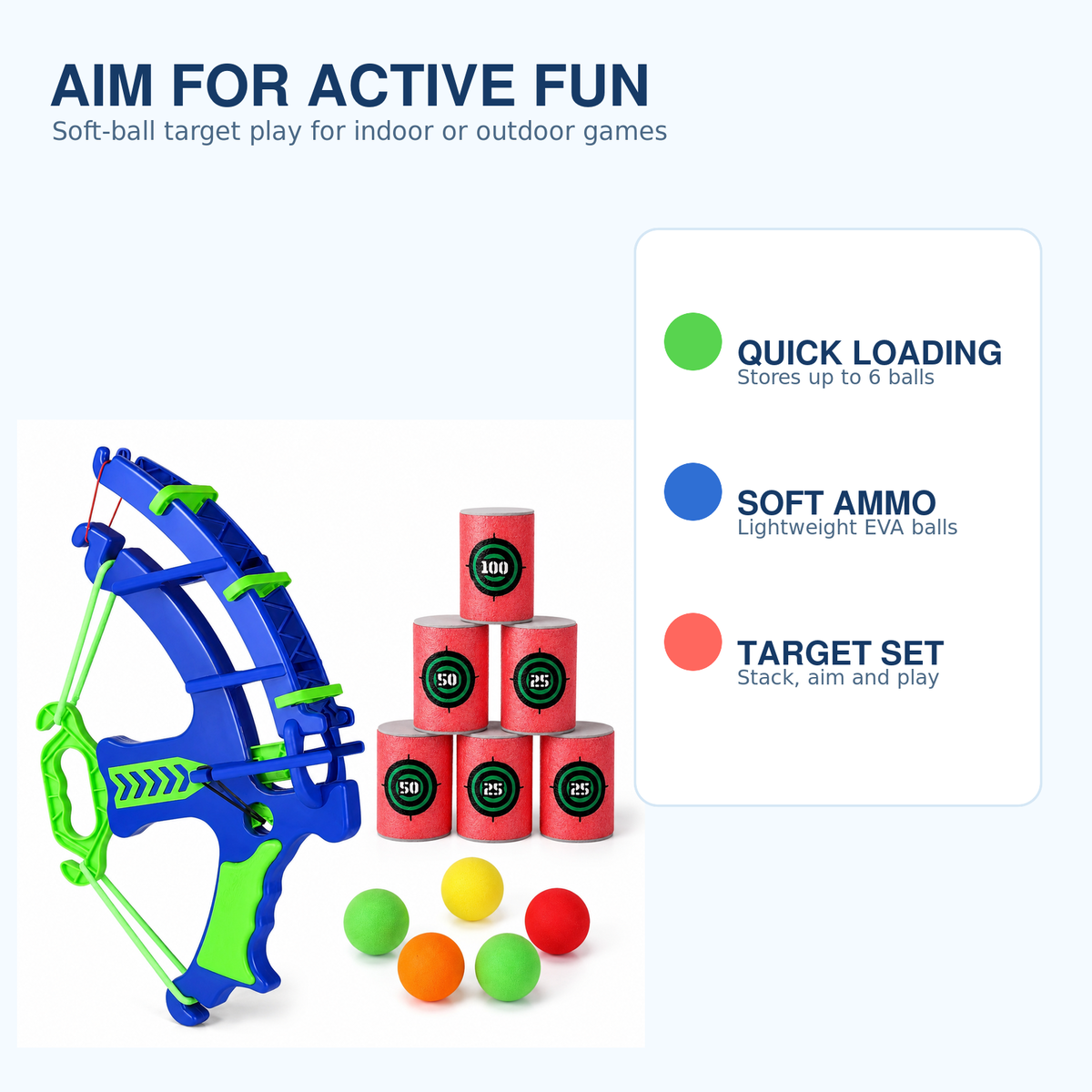 Kids Soft Ball Target Game – game features