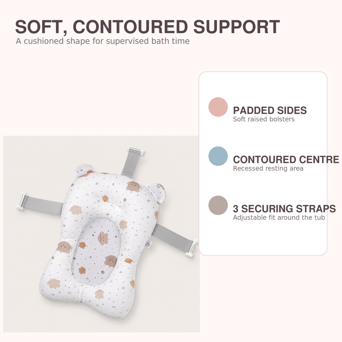 Baby Bath Support Cushion – cushion features