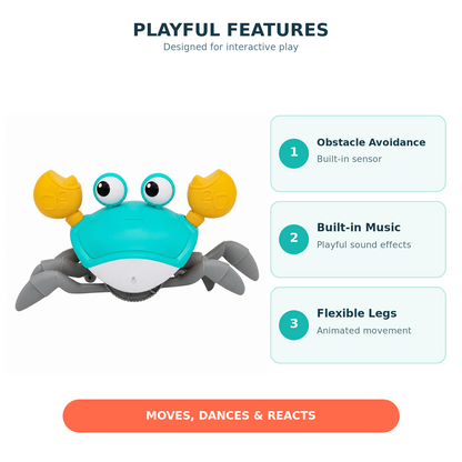 Interactive Dancing Crab Toy