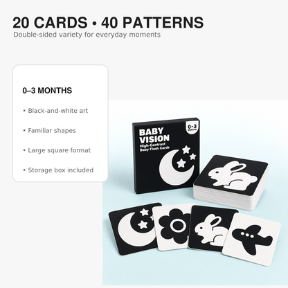 High-Contrast Baby Flash Cards – cards set
