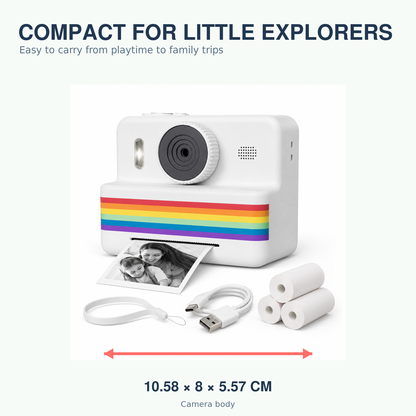 Kids Instant Print Camera – 2.8-inch HD – camera dimensions
