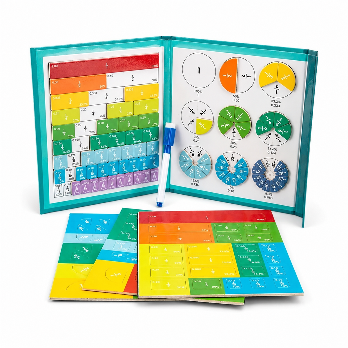 Magnetic Fraction Learning Book educational toy